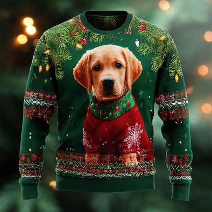 Christmas Funny Dog Festive Crewneck Sweatshirt