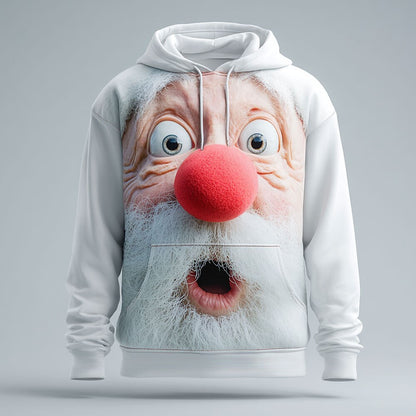Cartoon Santa Christmas 3D Print Hoodie