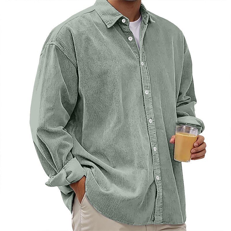 Men's Corduroy Button Up Shirt