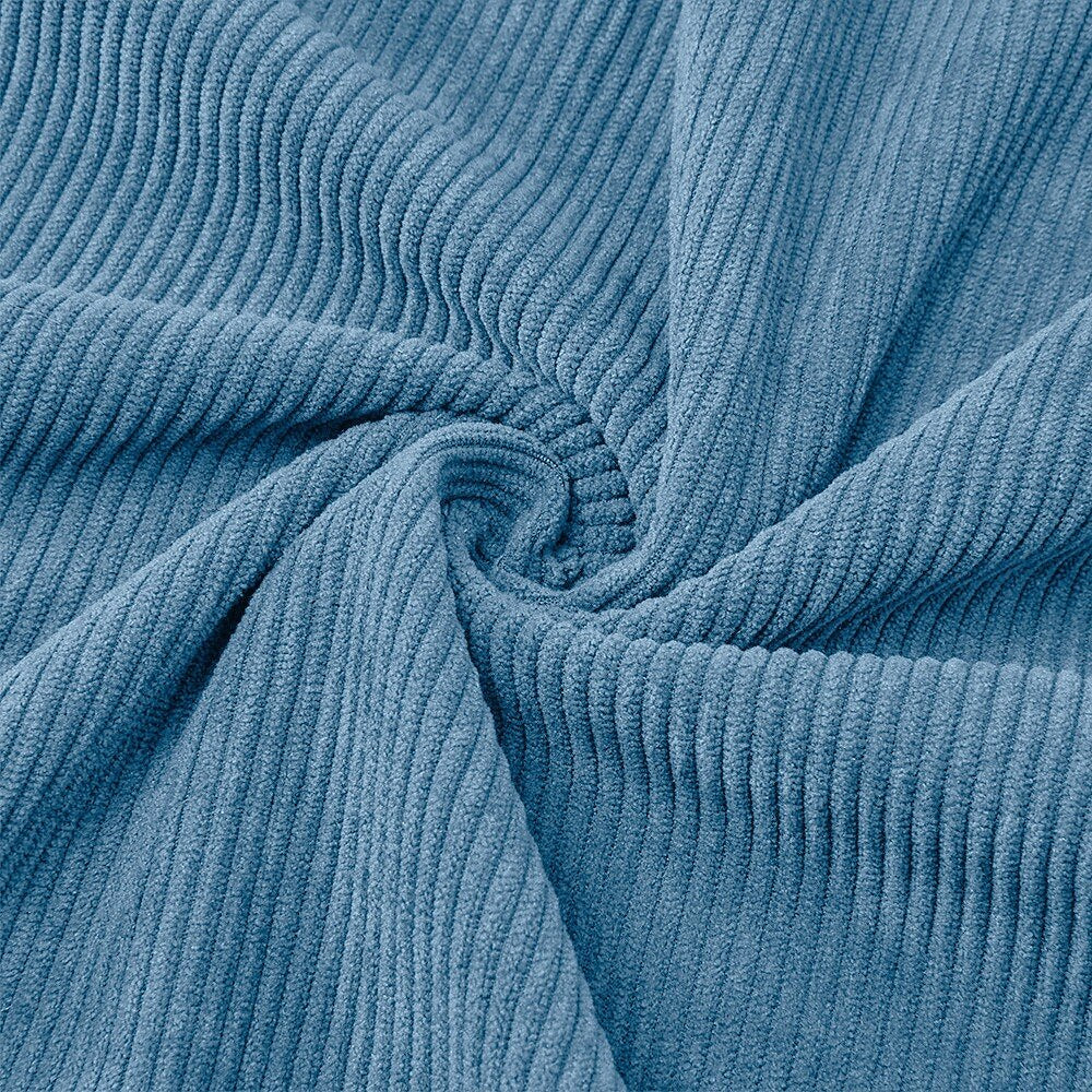 Quarter Zipped Corduroy Polo Shirt