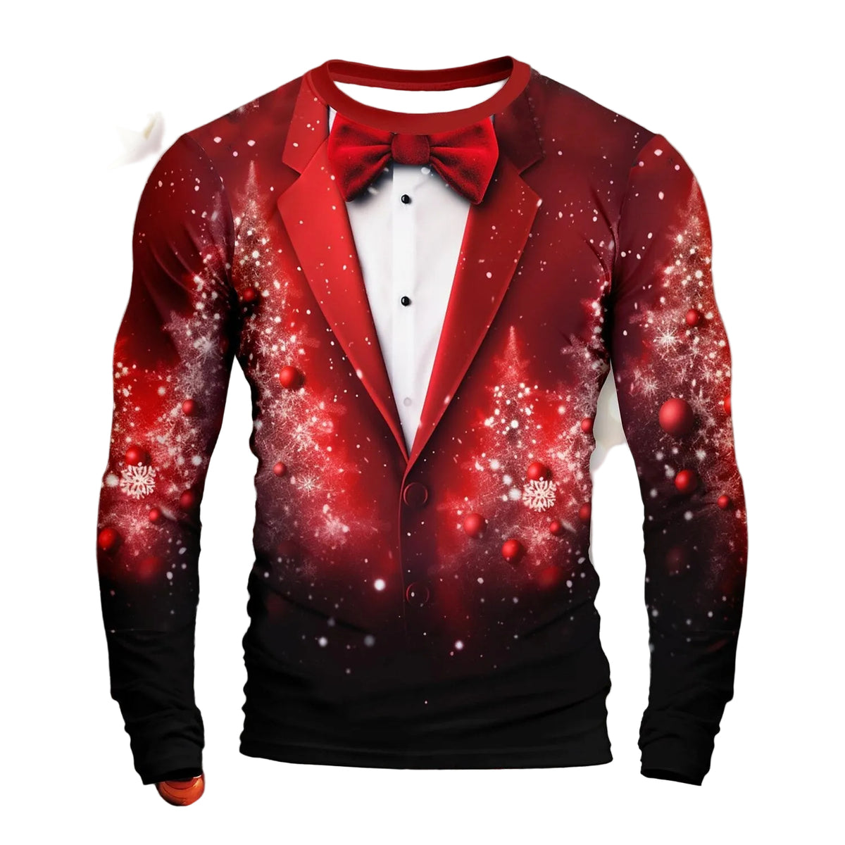 Men's Bright Snowflake Long Sleeve
