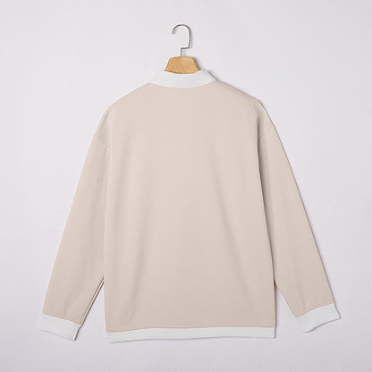 Half Zipped Waffle Polo Shirts