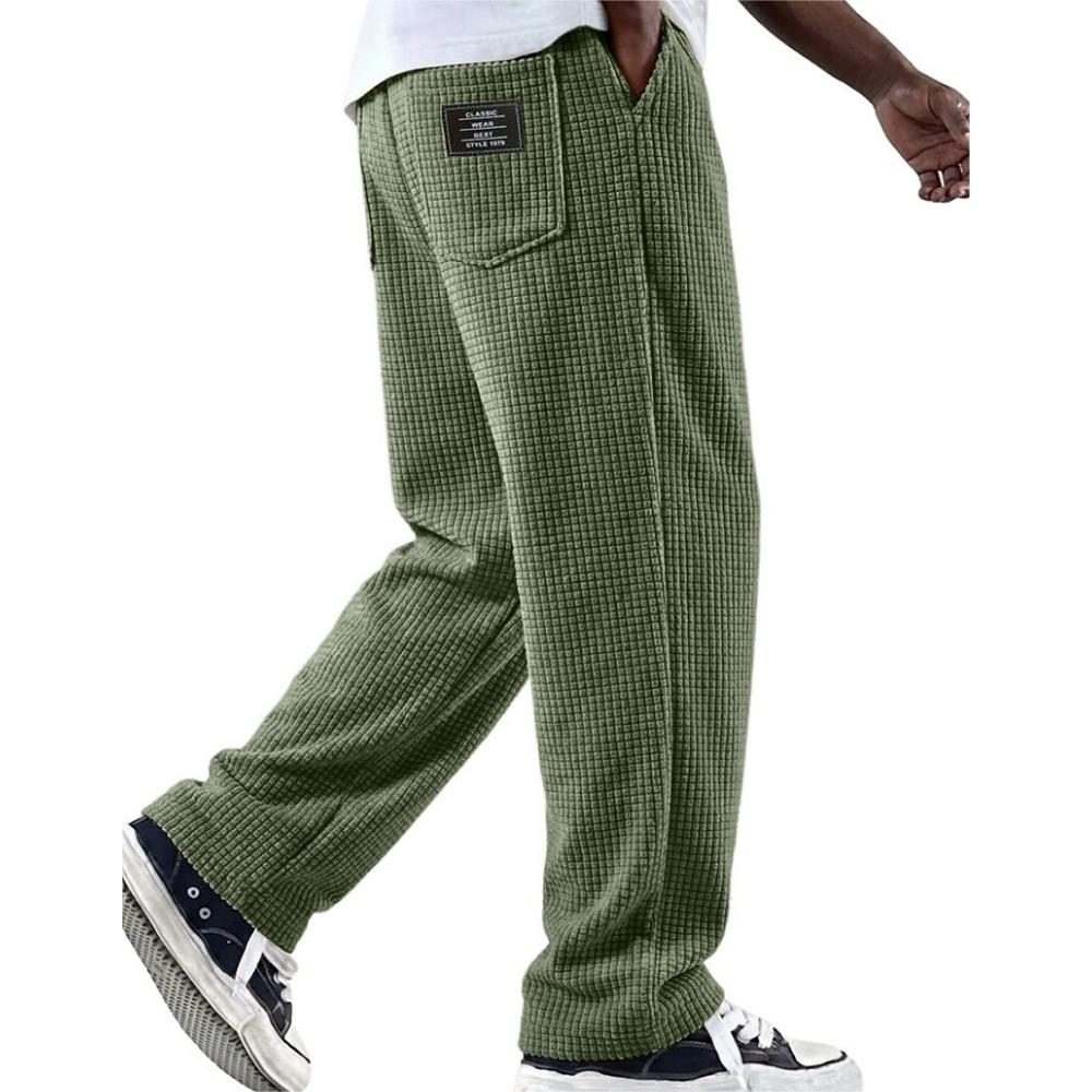 Classic Waffle Knit  Pocketed Pants