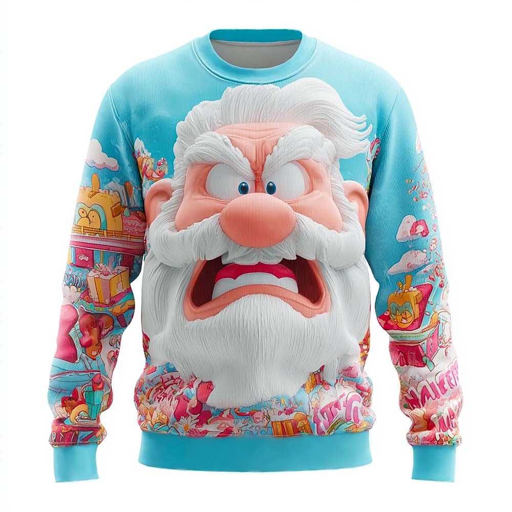Christmas Santa Festive Funny Bold Sweatshirt
