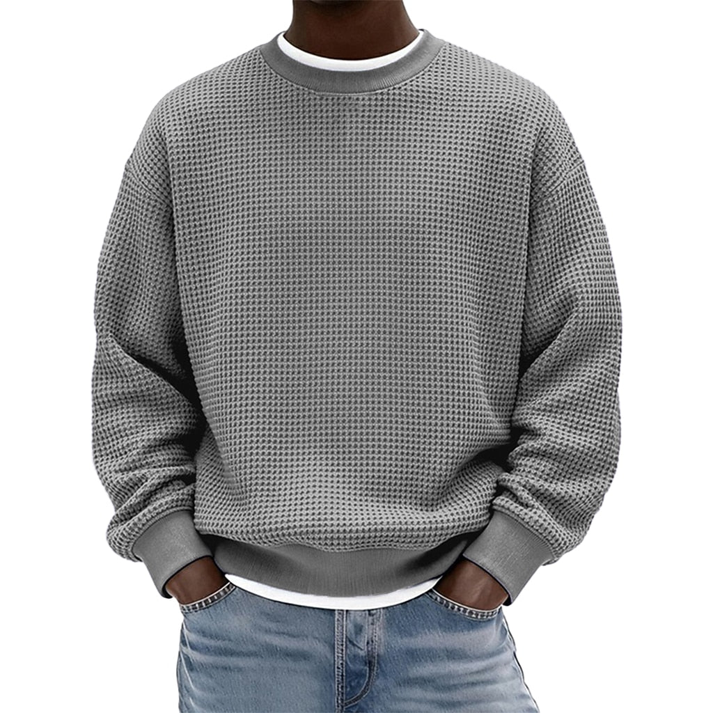 Men's Waffle Crewneck Sweatshirt