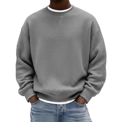 Men's Waffle Crewneck Sweatshirt