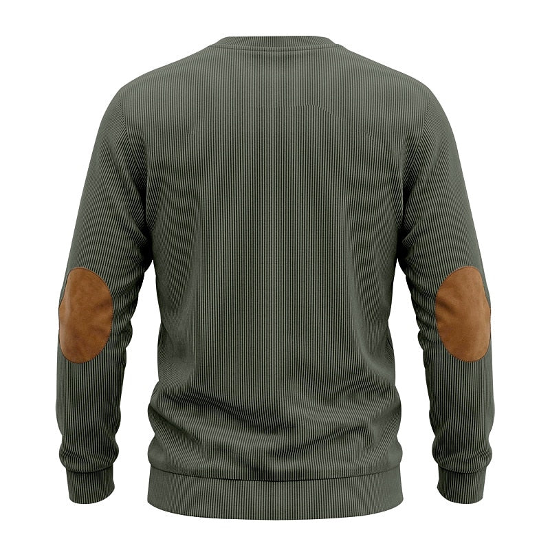 Soft Textured Corduroy Sweatshirt