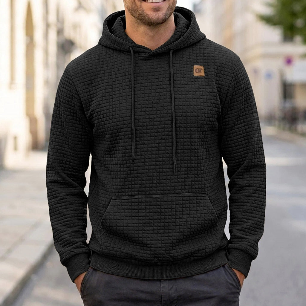 Comfort Waffle Drawstring Hoodie
