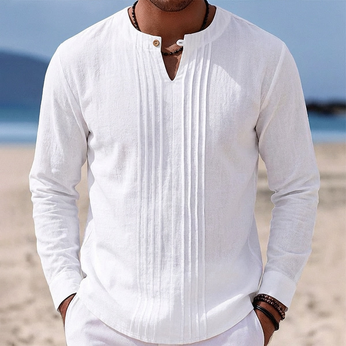 Linen Shirt - Perfect for Beach & Vacation