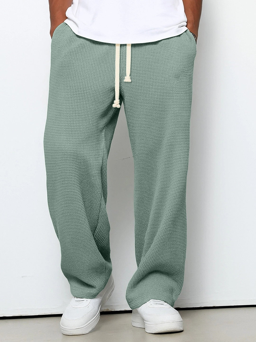 Men's Casual Waffle Pants -Daily Outdoor Sports Wear