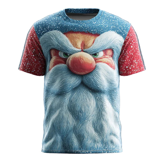 Cartoon Santa Christmas Graphic Tee
