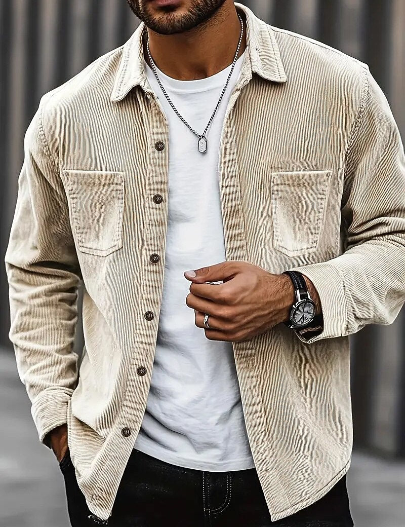 Soft Corduroy Button Up Shirt