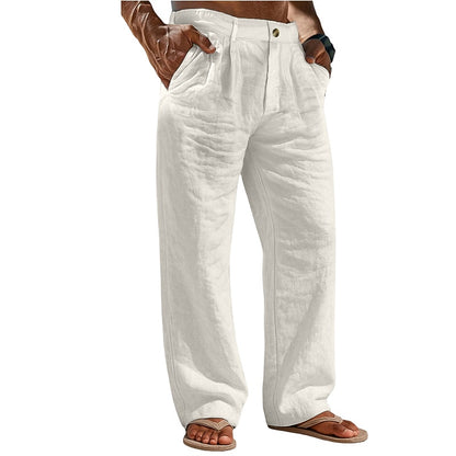 Lightweight Linen Baggy Pants - Comfortable Holiday & Vacation Wear