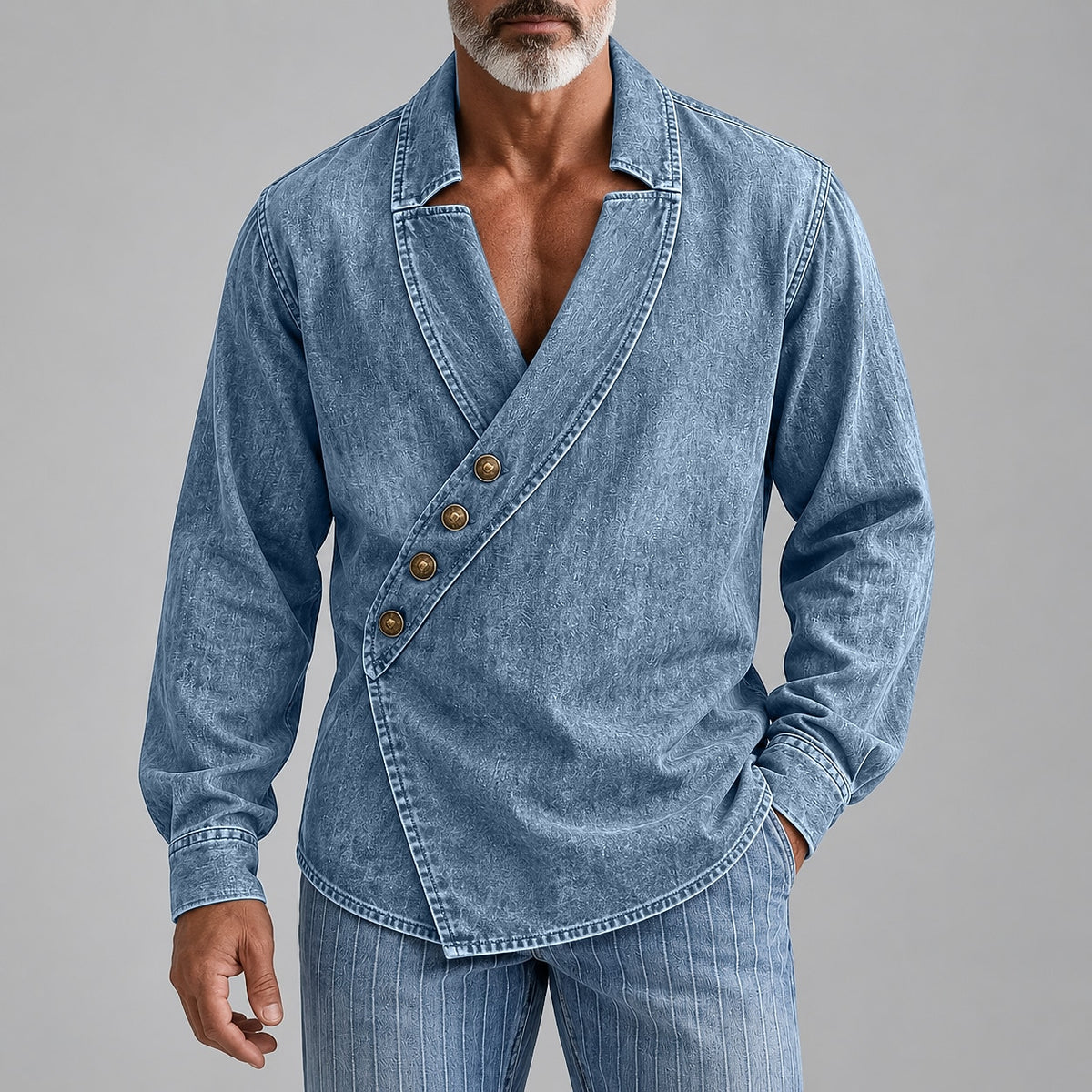 Vintage Broken-In Cotton Button Up Shirt