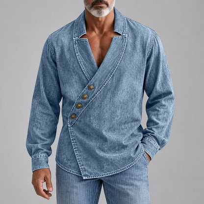 Vintage Broken-In Cotton Button Up Shirt