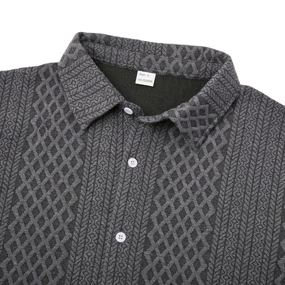 Men's Textured Jacquard Shirt