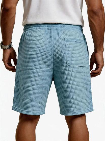 Men's Waffle Shorts With Pockets