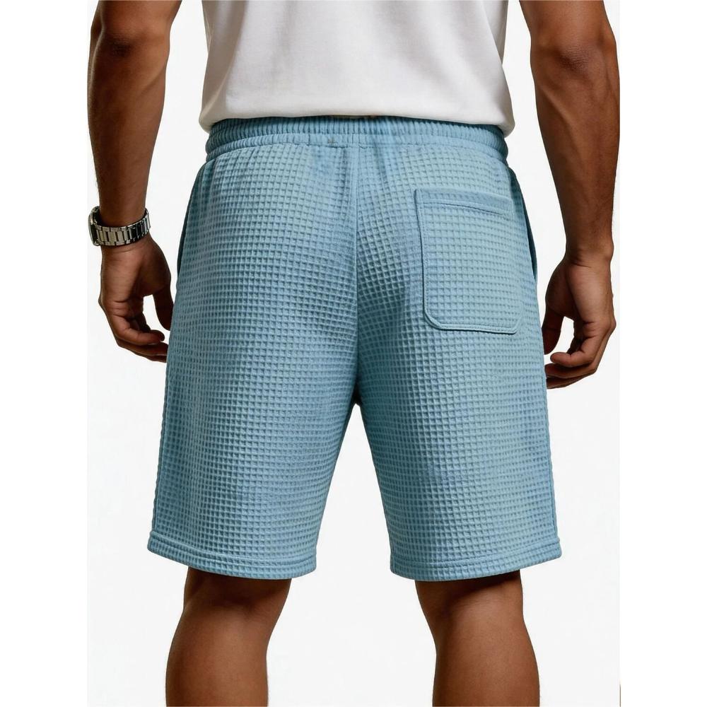 Men's Cargo Pocketed Waffle Shorts