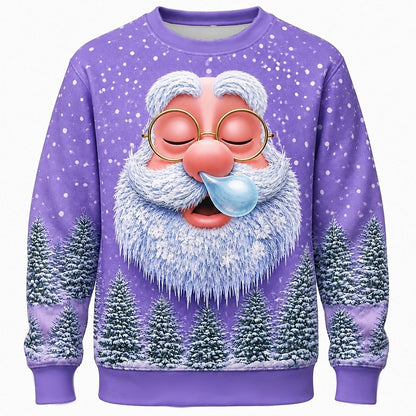 Men's Santa Claus Graphic Crewneck Sweatshirt