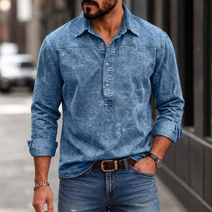 Broken-In Comfort Washed Cotton Polo Shirt