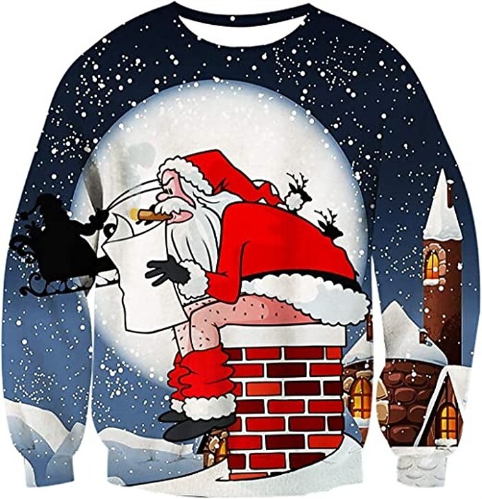 Christmas Santa Festive Holiday Merry Sweatshirt