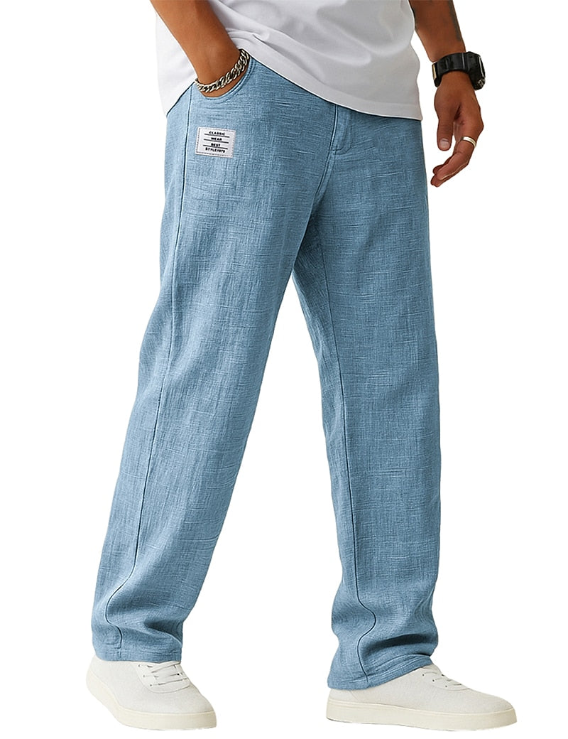 Lightweight Linen Pants - Breathable Everyday Wear for Men