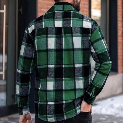 Classic Plaid Button Up Flannel Shirt