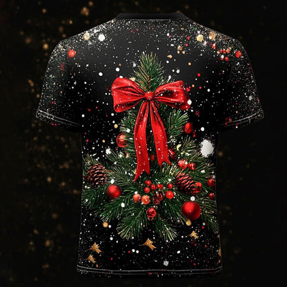 Men's Christmas Snowflake Pattern Costume T-Shirt