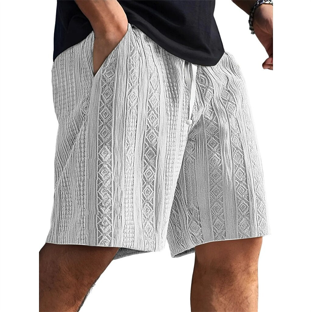 Men's Jacquard Textured Shorts