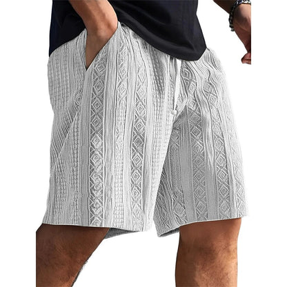 Men's Jacquard Textured Shorts