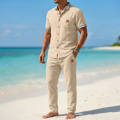 Breathable Cotton Linen Shirt