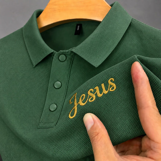 100% Cotton Pique Polo Shirt With Embroidery