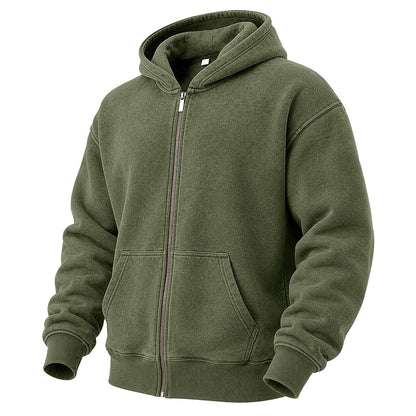 Broken-In Cotton Full Zip Hoodie