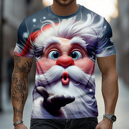 Men's Christmas Santa Designer Party Tee