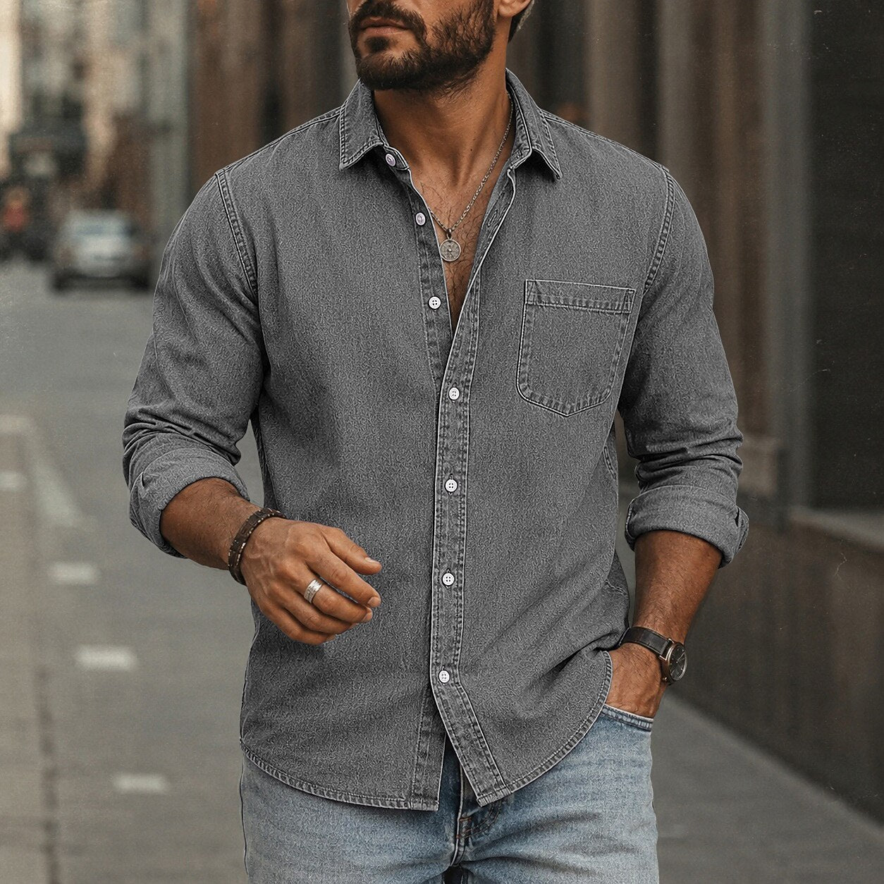 Soft Washed Cotton Casual Shirt