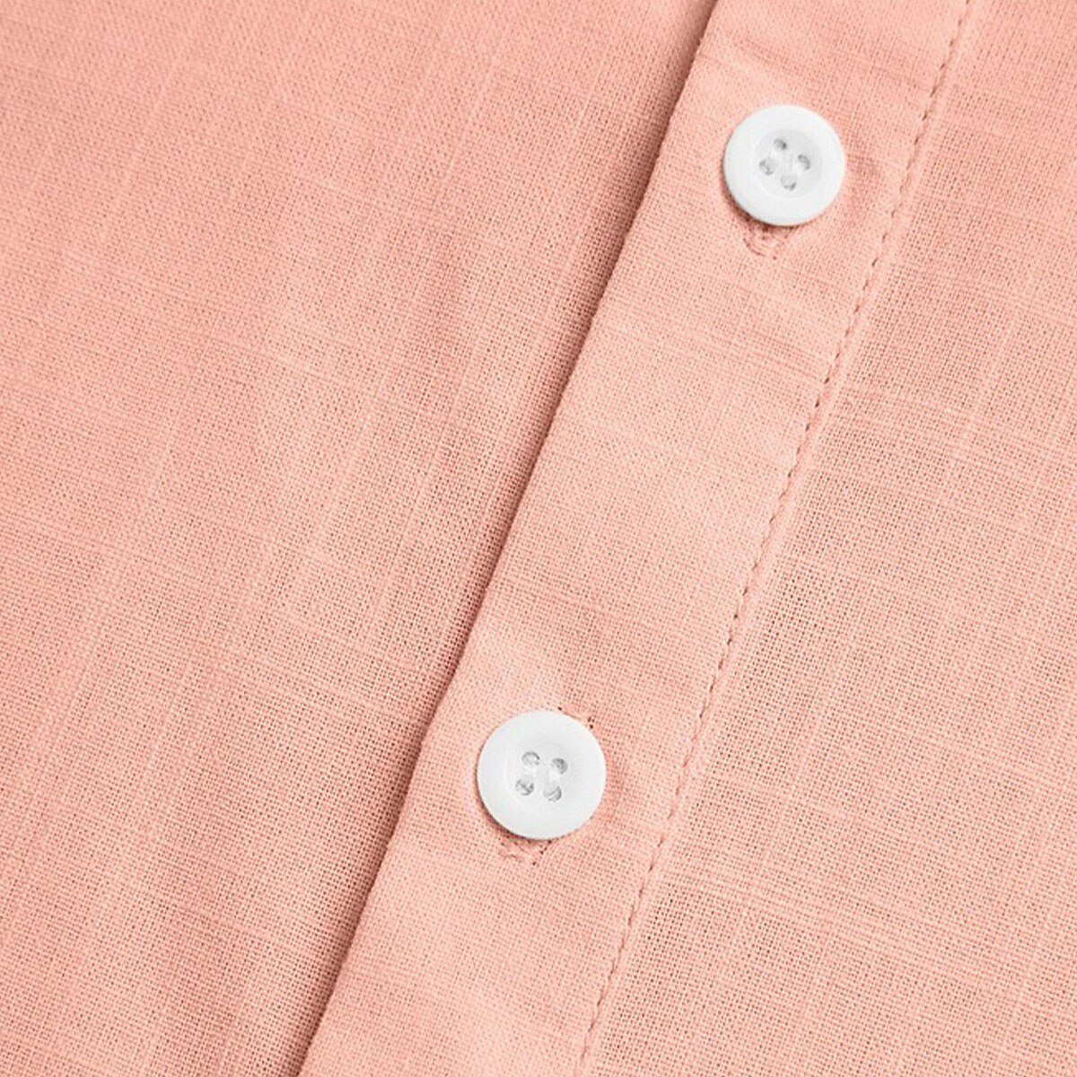 2Pcs Men's Casual Linen Shirts - Short Sleeve Summer Essential