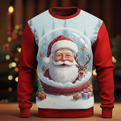 Men's Christmas Santa Relaxed Sweatshirt