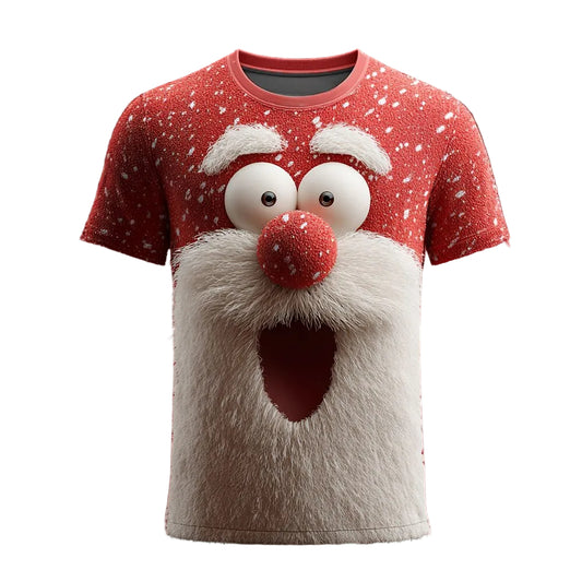 Bold Santa Christmas Cartoon Tee