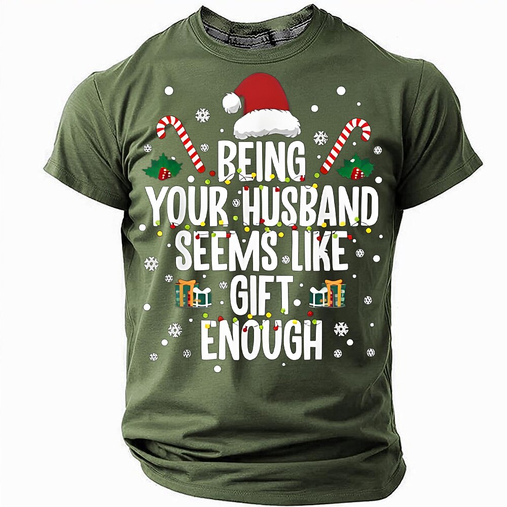 Christmas Husband Gift Enough Funny Tee