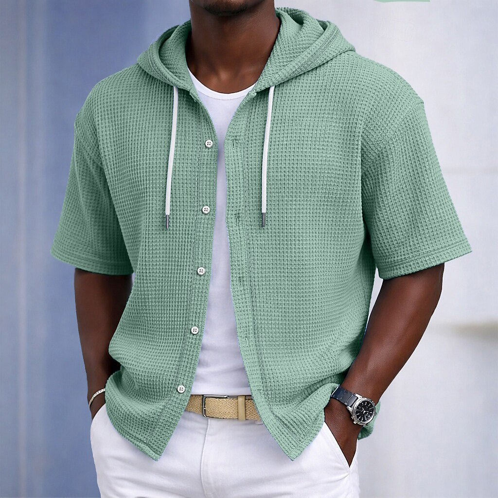 Men's Waffle-Knit Shirt