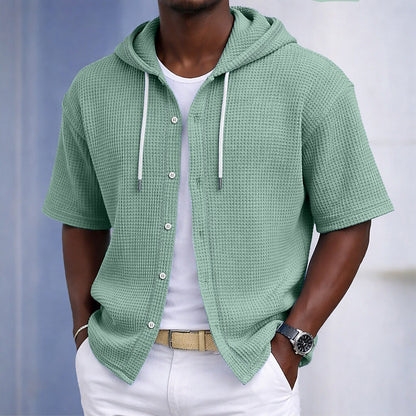 Men's Waffle-Knit Shirt