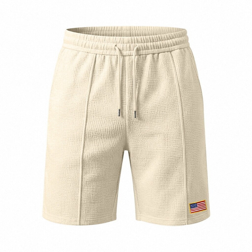 Men's Pocketed Waffle Shorts
