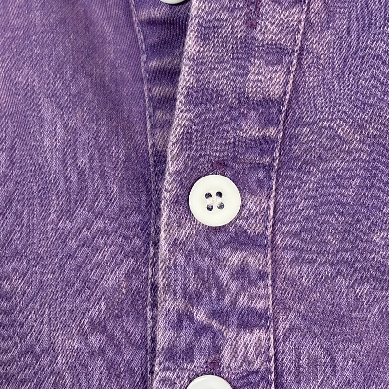 Acid Wash 100% Cotton Polo Shirt