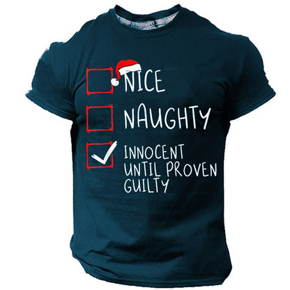 Men's Retro Christmas Hat Graphic T-Shirt