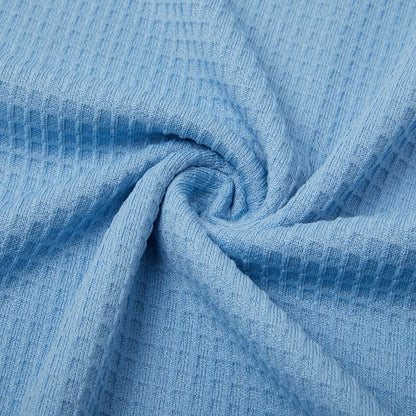 Relaxed V-neck Waffle T-Shirt
