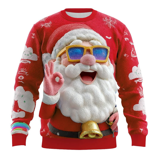 Men's Santa Christmas Holiday Party Sweatshirt