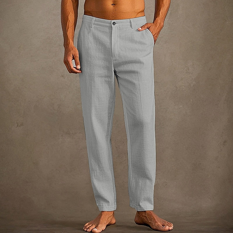 Summer Cotton Linen Pants - Everyday Comfort for Men