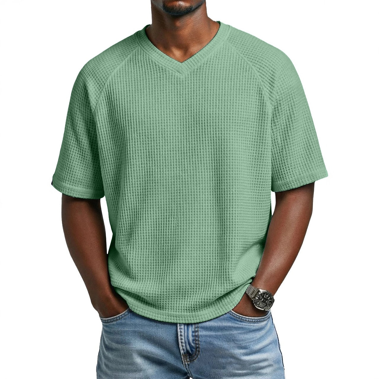 Men's Basic Waffle T-Shirt