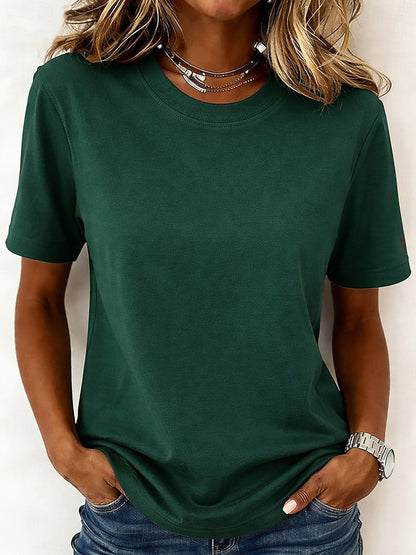 Women's 100% Cotton Crew Neck Top