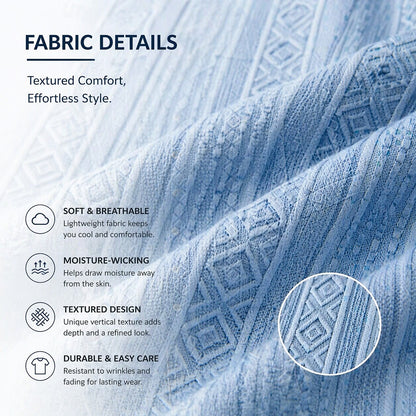 3-Pack Men's Textured Jacquard Shirts